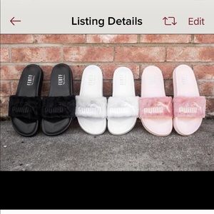 RIHANNA X PUMA Fenty Fur slides